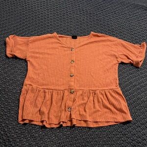 Coral blouse in size L (10/12)